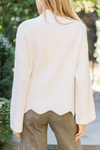 Fireside Fave Cream Mock Neck Sweater