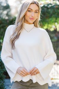 Fireside Fave Cream Mock Neck Sweater