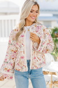 Weekend Wonder Pink Floral Jacket
