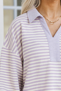 Lovely Life Lavender Striped Set