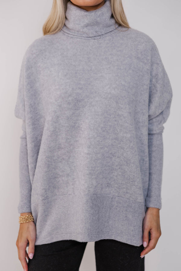 Essential Comfort Heather Gray Tunic