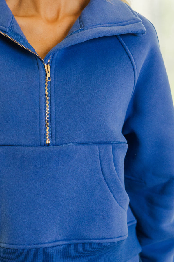 NURSING COLLECTION: Love in Every Layer Blue Pullover