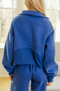NURSING COLLECTION: Love in Every Layer Blue Pullover