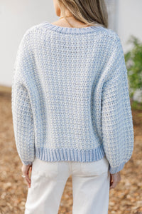 Lovely Layers Light Blue Sweater