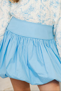 Girls: Easygoing Light Blue Bubble Skort