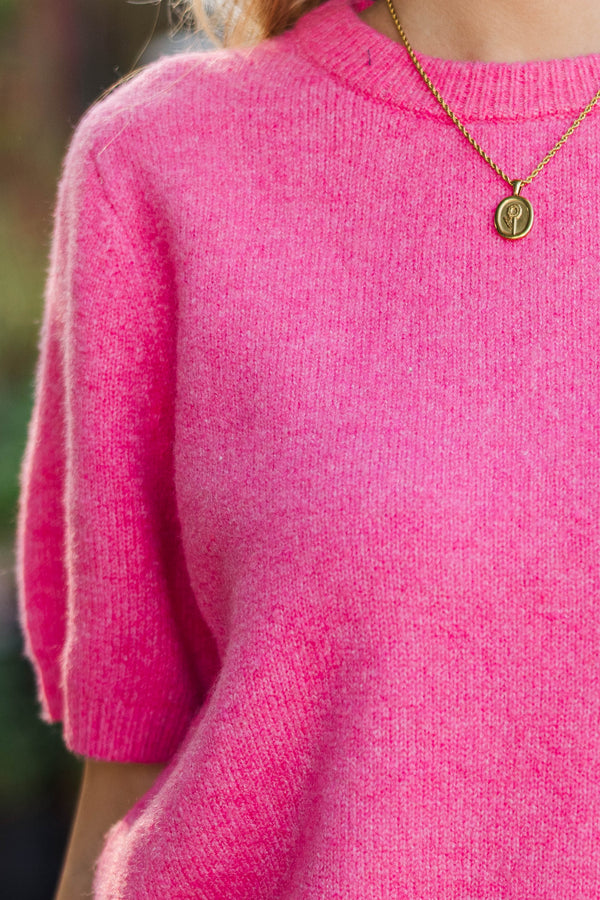 Under The Sky Pink Sweater