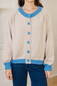 Coffee Run Cream Cardigan