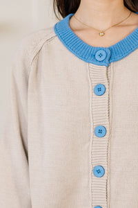 Coffee Run Cream Cardigan