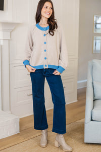 Coffee Run Cream Cardigan