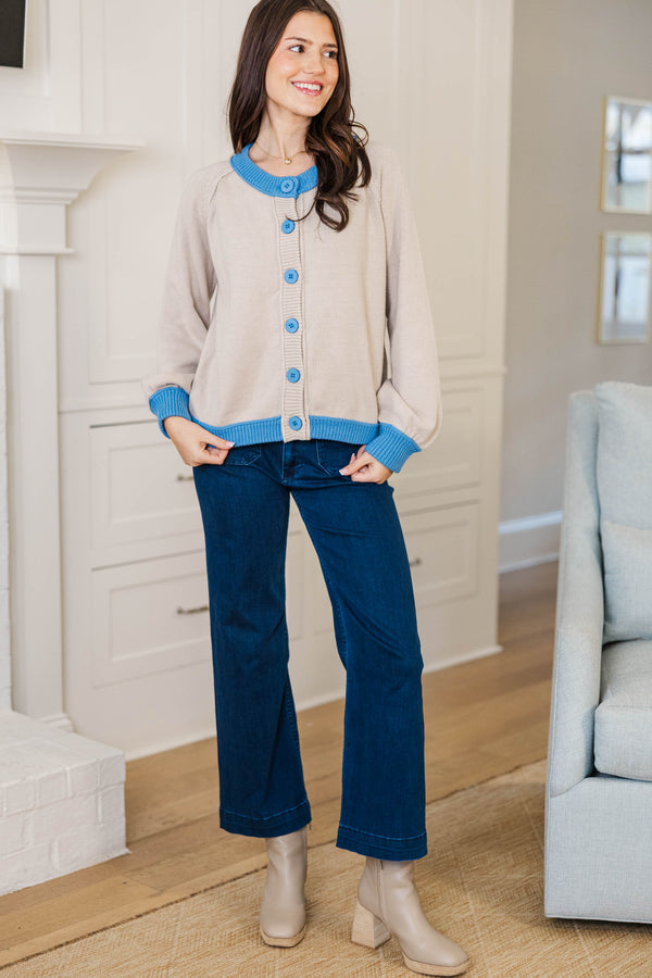 Coffee Run Cream Cardigan