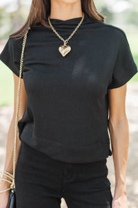 Sweet Like Honey Black Blouse