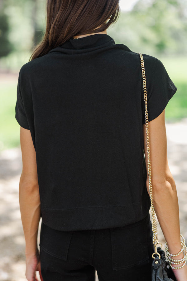 Sweet Like Honey Black Blouse