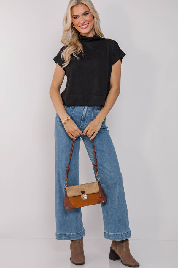 Sweet Like Honey Black Blouse