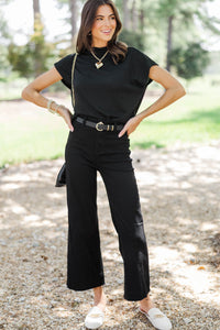Sweet Like Honey Black Blouse