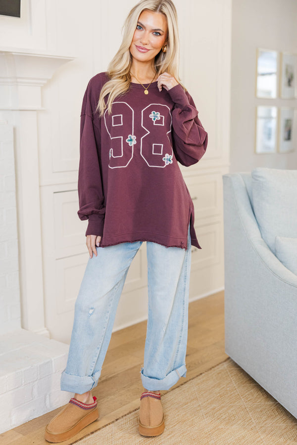 Layer Love Plum Graphic Tunic