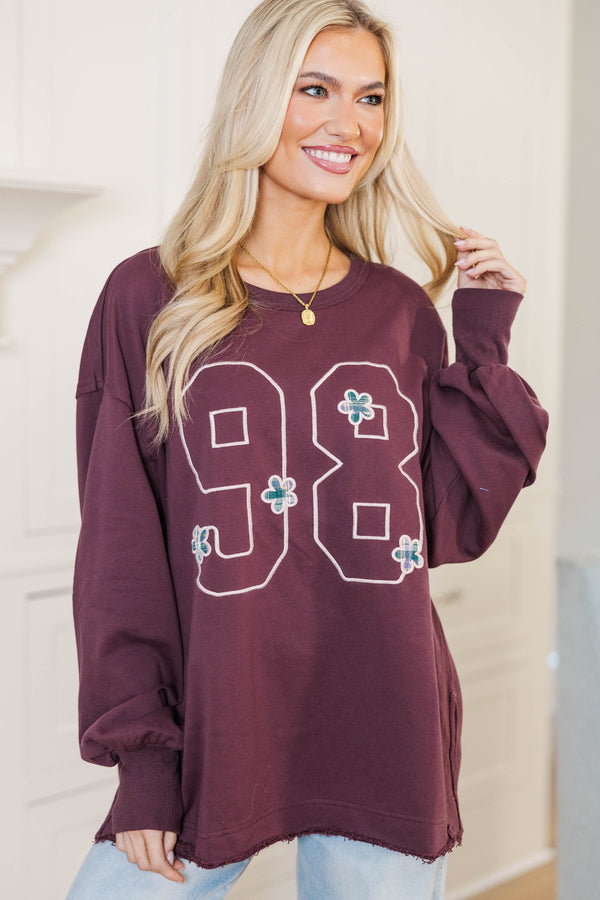 Layer Love Plum Graphic Tunic