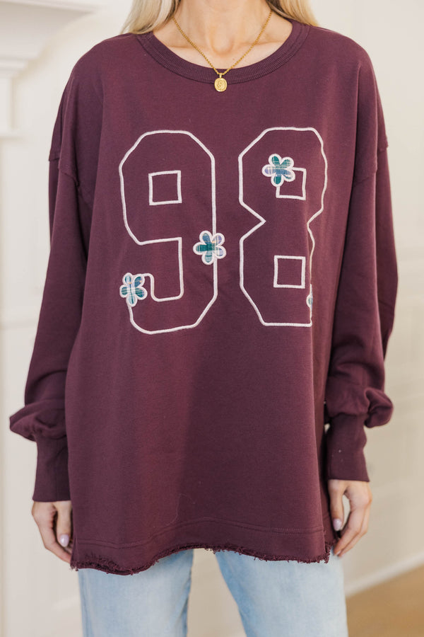 Layer Love Plum Graphic Tunic