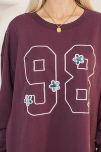 Layer Love Plum Graphic Tunic