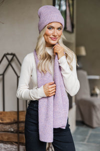Wrapped in Confidence Pink Multi Hat & Scarf