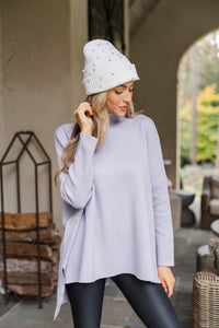 Chilly Day Charm White Embellished Hat