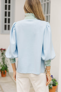 All In Order Blue Blouse