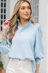 All In Order Blue Blouse
