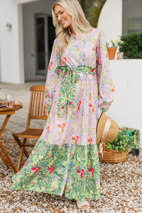 Kind of Perfect Pink Floral Midi Dress