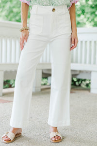 Big Dreams White Wide Leg Jeans