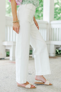 Big Dreams White Wide Leg Jeans