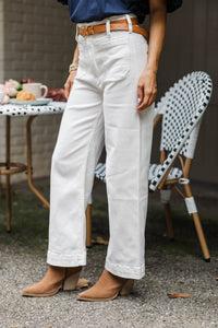 Big Dreams White Wide Leg Jeans