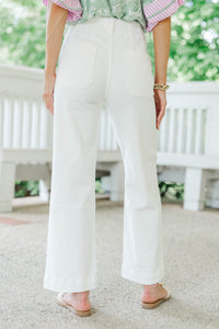Big Dreams White Wide Leg Jeans