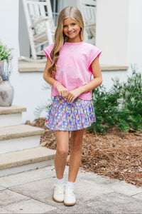 Girls: Easy Go-To Pink Tee
