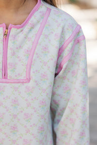 Girls: A Friend To All Mint Floral Dress