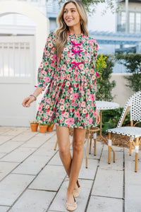 There's Always Hope Pink Floral Dress