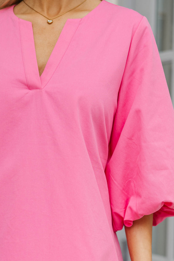 A New Day Pink Dress, X-Small - The Mint Julep Boutique A New Day Pink Dress, X-Small - The Mint Julep Boutique