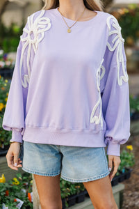 Happy Little Moments Lavender Top