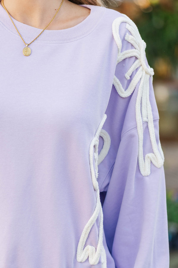 Happy Little Moments Lavender Top