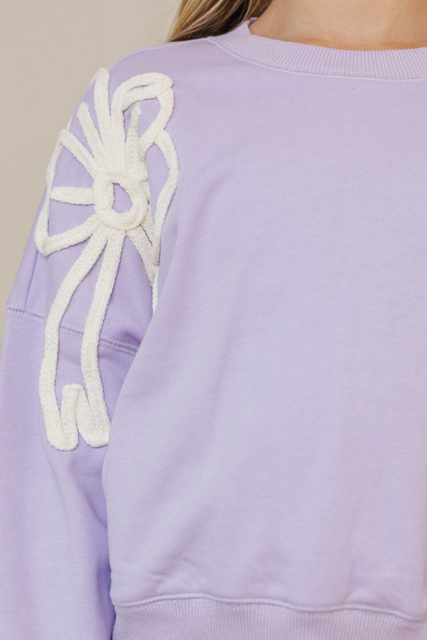 Girls: Happy Little Moments Lavender Top