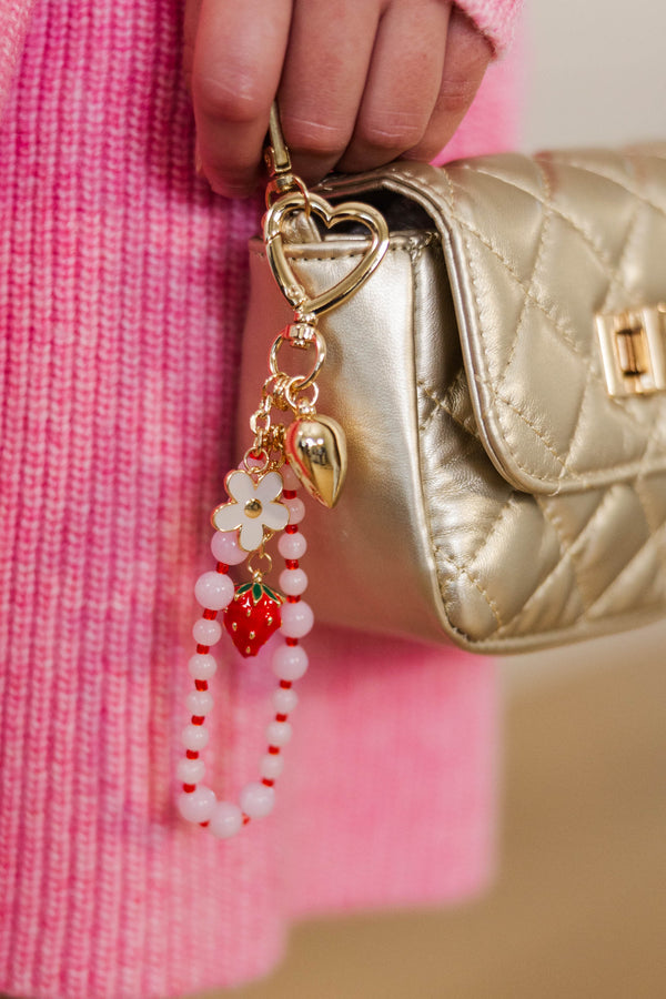 Girls: A Lot Of Love Pink Heart Bag Charm