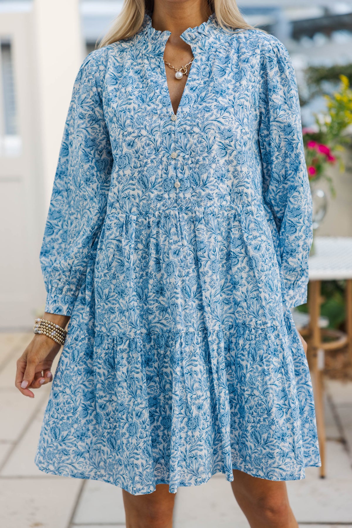 A Timeless Love Blue Toile Dress – Shop the Mint