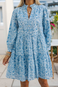 A Timeless Love Blue Toile Dress