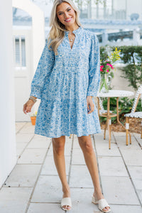 A Timeless Love Blue Toile Dress