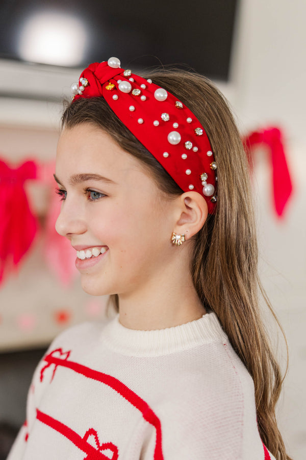 Girls: Tiny Teasure Gold Bow & Heart Stud Earrings