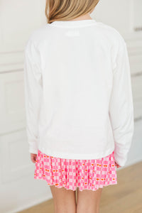 Girls: Love Potion White Long Sleeve Graphic Tee