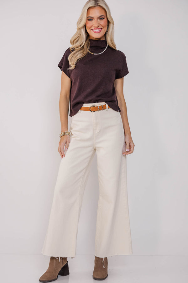 Sweet Like Honey Chocolate Brown Blouse