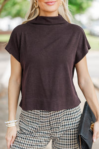 Sweet Like Honey Chocolate Brown Blouse