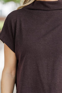 Sweet Like Honey Chocolate Brown Blouse