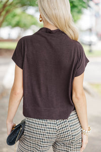 Sweet Like Honey Chocolate Brown Blouse