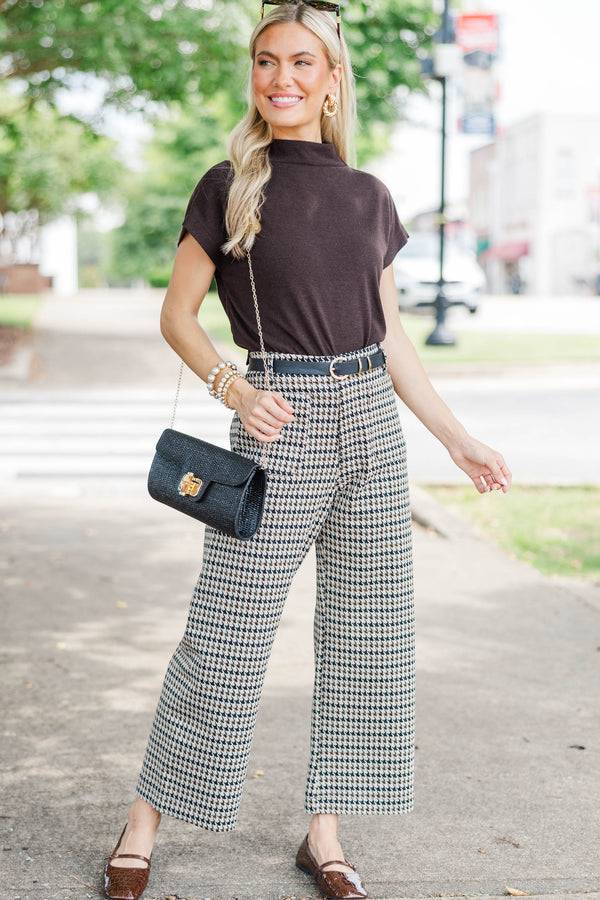 Sweet Like Honey Chocolate Brown Blouse