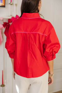 Pure Heart Red Blouse